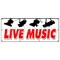 Signmission LIVE MUSIC BANNER SIGN band trio rock and roll swing no cover cocktails B-96 Live Music - alternate 1